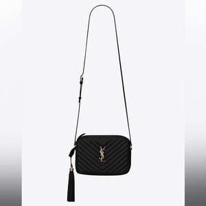 YSL Lou Camera Bag Quilted Leather. Sz. Small.